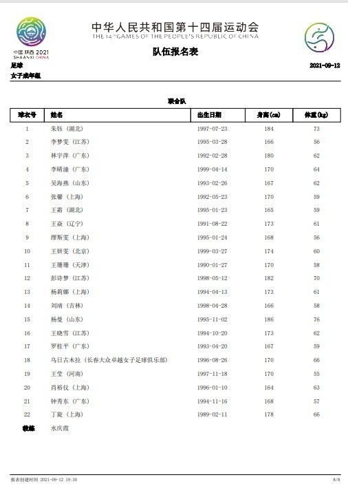 “教练在训练和今天的比赛中给了我们机会。